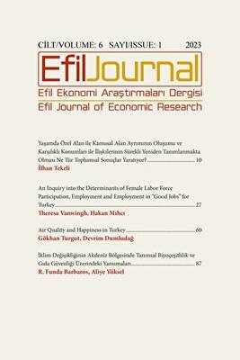 Efil Ekonomi Araştırmaları Dergisi; Cilt: 6 Sayı: 1 - 1