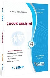 Egem Eğitim Yayınları Çocuk Gelişimi Konu Anlatımlı Soru Bankası - 1. Yarıyıl Güz Dönemi 191 - Egem Eğitim Yayınları
