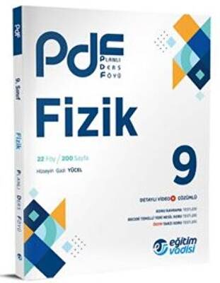 Eğitim Vadisi Yayınları 9. Sınıf Fizik PDF Planlı Ders Föyü - 1