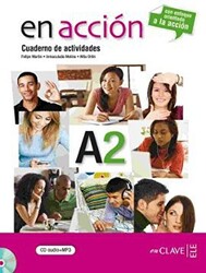 En Accion A2 Cuaderno de Actividades Etkinlik Kitabı +Audio Descargable İspanyolca Orta-Alt Seviye - 1