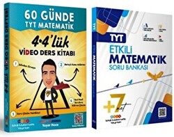 Etkili Matematik Yayınları TYT Matematik Soru Bankası ve 60 Günde TYT Matematik Video Ders Kitabı - 1
