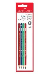 Faber-Castell 4Lü Karışık Kopya Kalemi Kırmızı-Mavi-Yeşil - 1