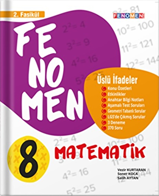 Fenomen Kitap Fenomen 8. Sınıf Matematik 2.Fasikül Üslü İfadeler - 1