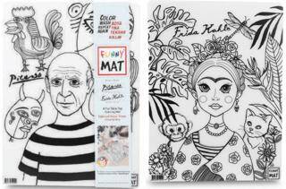 Funny Mat Pablo Picasso ve Frida Kahlo İkili Set - 1