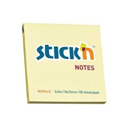 Gıpta Yapışkanlı Not Kağıdı 76X76 Pastel Sarı 100 Yaprak - 1