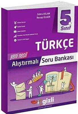 Gizli Yayınları 5.Sınıf Türkçe Yeni Nesil Alıştırmalı Soru Bankası - 1