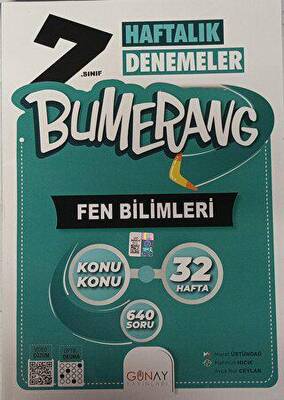 Günay Yayınları Bumerang 7. Sınıf Fen Bilimleri Haftalık Denemeler - 1