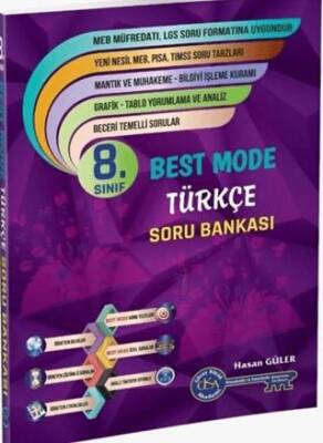Gür Yayınları 8.sınıf Best Mode Türkçe Soru Bankası - 1
