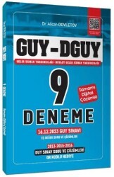 GUY-DGUY Gelir Uzman Yardımcılığı 9 Deneme, Eş Değer DUY-GUY Çıkmış Sorular Çözümlü - Yönerge Yayınları