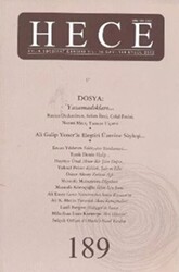Hece Aylık Edebiyat Dergisi Sayı: 189 - 1