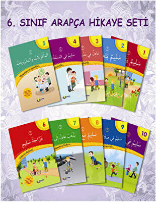 Hikayelerle Arapça Öğreniyorum Serisi İmam Hatip Ortaokulu 6. Sınıf Arapça Hikaye Seti 10 Kitap Takım - 1