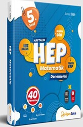 Hiper Zeka Yayınları 5. Sınıf Haftalık Hep Matematik 40 Deneme - 1