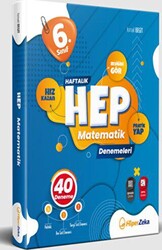 Hiper Zeka Yayınları 6. Sınıf Haftalık Hep Matematik 40 Deneme - 1