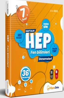 Hiper Zeka Yayınları 7. Sınıf Haftalık Hep Fen Bilimleri 36 Deneme - 1