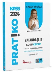 Hoca Kafası Yayınları 2024 KPSS Vatandaşlık Pratiko Soru Cevap Çalışma Kitabı - 1