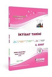 Egem Eğitim Yayınları İktisat Tarihi Bahar Dönemi Konu Anlatımlı Soru Bankası 8.Yarıyıl 4456 - Egem Eğitim Yayınları