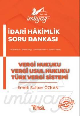 İmtiyaz İdari Hakimlik  Vergi Hukuku Vergi Usul Hukuku Türk Vergi Sistemi Soru Bankası - 1
