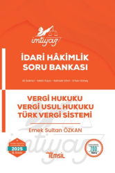 İmtiyaz İdari Hakimlik  Vergi Hukuku Vergi Usul Hukuku Türk Vergi Sistemi Soru Bankası - Temsil Kitap