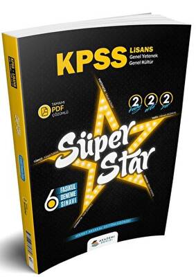 Akademi Denizi Yayıncılık KPSS GY GK Süper Star 6 Deneme - 1