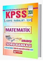 Teorem Yayıncılık KPSS Lisans Matematik Sıradışı Soru Bankası - 1