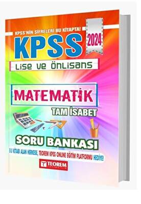 Teorem Yayıncılık KPSS Lise Ön Lisans Tam İsabet Matematik Soru Bankası - 1