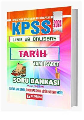 Teorem Yayıncılık KPSS Lise Ön Lisans Tam İsabet Tarih Soru Bankası - 1