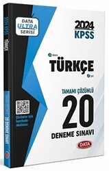 Data Yayınları 2024 KPSS Ultra Serisi Türkçe 20 Deneme Sınavı - 1