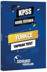 Doktrin Yayınları KPSS Türkçe Yaprak Test - 1
