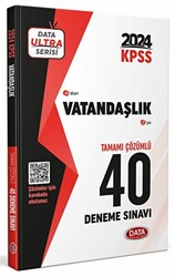Data Yayınları 2024 KPSS Ultra Serisi Vatandaşlık 40 Deneme Sınavı - 1