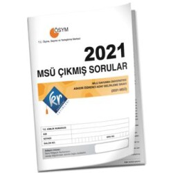 KR Akademi Yayınları 2021 MSÜ Çıkmış Sorular Tıpkı Basım Kitapçığı - 1