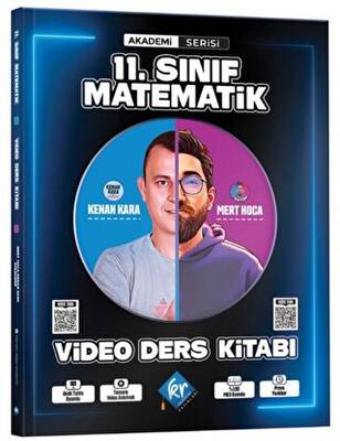 KR Akademi Yayınları Kenan Kara ve Mert Hoca 11. Sınıf Matematik Video Ders Kitabı Akademi Serisi - 1