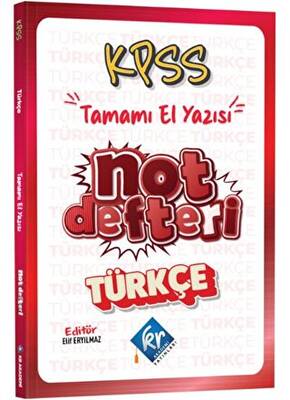 KR Akademi Yayınları KPSS Türkçe Konu Anlatımlı Not Defteri - 1