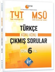 KR Akademi Yayınları TYT - MSÜ Türkçe Son 6 Yıl Konu Konu Çıkmış Sorular - 1