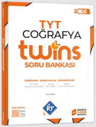 2026 TYT Twins Coğrafya Soru Bankası - KR Akademi Yayınları