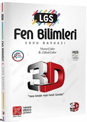 3D Yayınları LGS 3D Fen Bilimleri Soru Bankası Tamamı Video Çözümlü - 1
