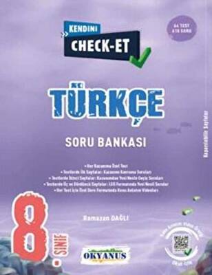 Okyanus Yayınları LGS 8. Sınıf Kendini Check - Et Türkçe Soru Bankası - 1
