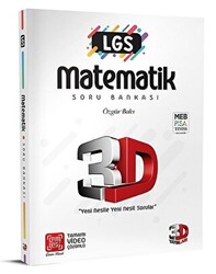 3D Yayınları LGS Matematik Soru Bankası Tamamı Video Çözümlü - 1
