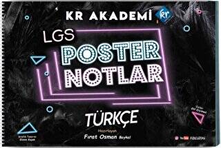 KR Akademi Yayınları LGS Türkçe Poster Notları - 1