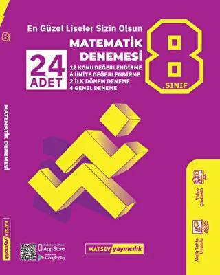 Matsev Yayıncılık 8. Sınıf 24’lü Matematik Denemesi - 1