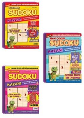 Maxi Çocuk Sudoku 3`lü Set - 1