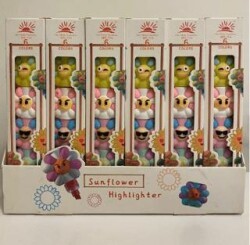 Maxx 6 Renk Çiçek Fosforlu Kalem - MAXX