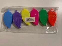 Maxx Lf-1 Yaprak Desen Fosforlu Kalem 6 Renk - MAXX