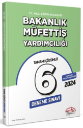 MEB Bakanlık Müfettiş Yardımcılığı Tamamı Çözümlü 6 Deneme Sınavı - Editör Yayınevi