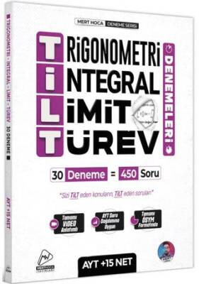 Mert Hoca Yayınları AYT TİLT Denemeleri - Trigonometri İntegral Limit Türev 30`lu Deneme Mert Hoca - 1