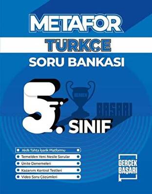 Gerçek Başarı Yayınları Metafor 5. Sınıf Türkçe Soru Bankası - 1