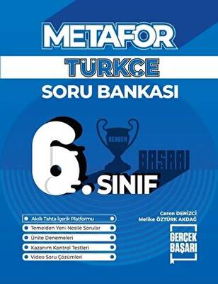 Gerçek Başarı Yayınları Metafor 6. Sınıf Türkçe Soru Bankası - 1
