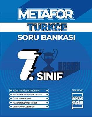 Gerçek Başarı Yayınları Metafor 7. Sınıf Türkçe Soru Bankası - 1