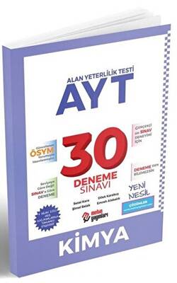 Metin Yayınları AYT Kimya 30 Deneme Sınavı - 1
