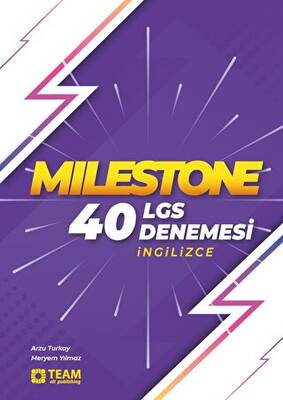 TEAM Elt Publishing Milestone LGS İngilizce 40 Denemesi - 1