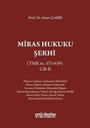 Miras Hukuku Şerhi Cilt 2 - 1